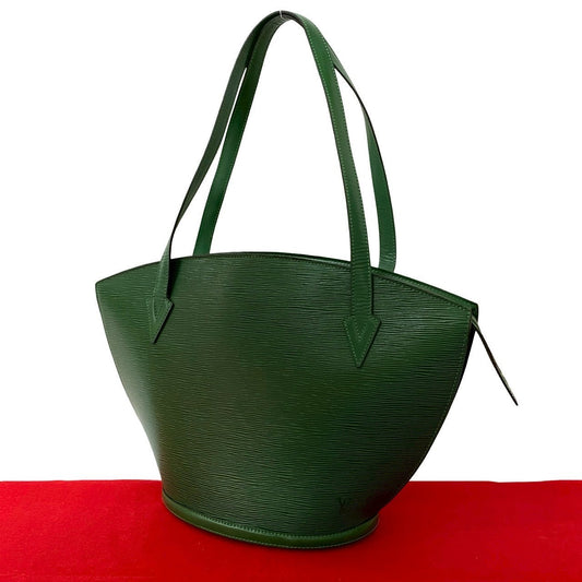 LOUIS VUITTON Tote Bag Epi Leather green Epi Sunjack shopping