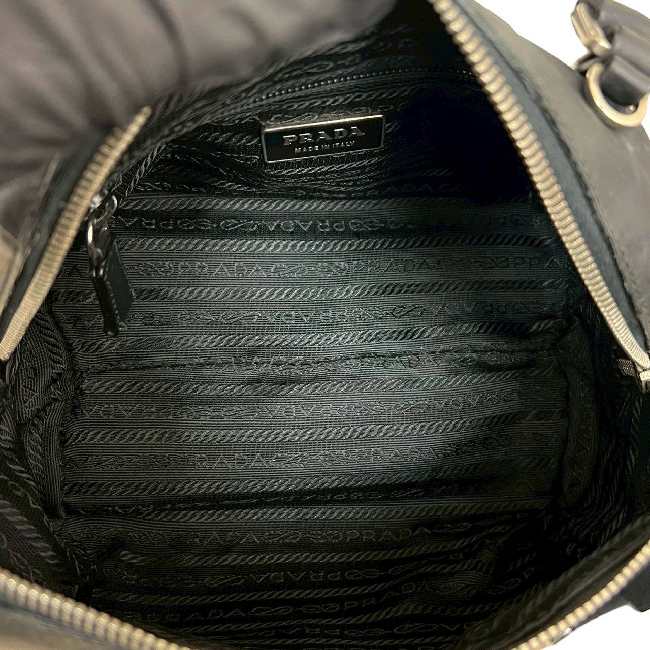PRADA Handbag leather black