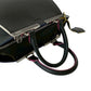 FENDI Shoulder Bag leather black Petite Troisur