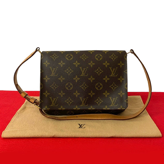 LOUIS VUITTON Shoulder Bag leather Brown Monogram Musette Tango