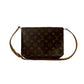 LOUIS VUITTON Shoulder Bag leather Brown Monogram Musette Tango