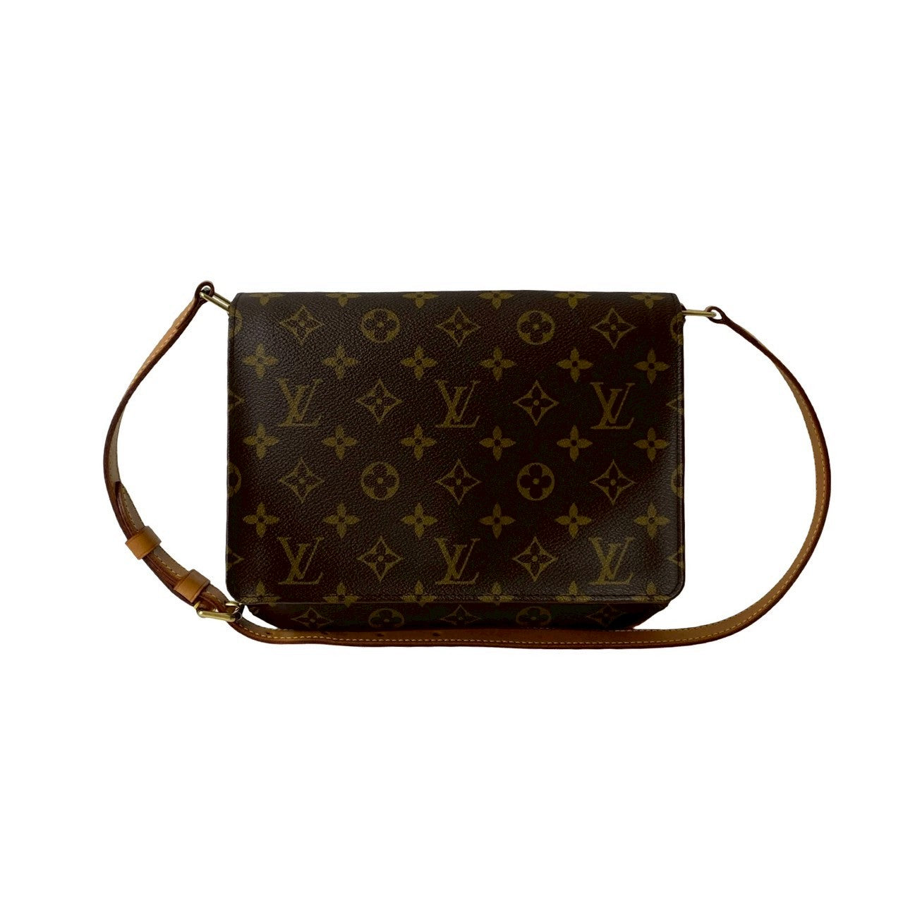 LOUIS VUITTON Shoulder Bag leather Brown Monogram Musette Tango