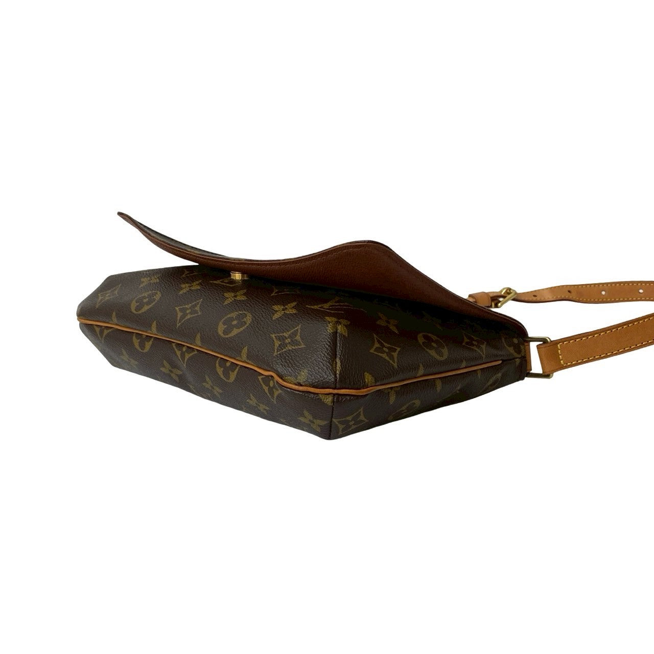 LOUIS VUITTON Shoulder Bag leather Brown Monogram Musette Tango