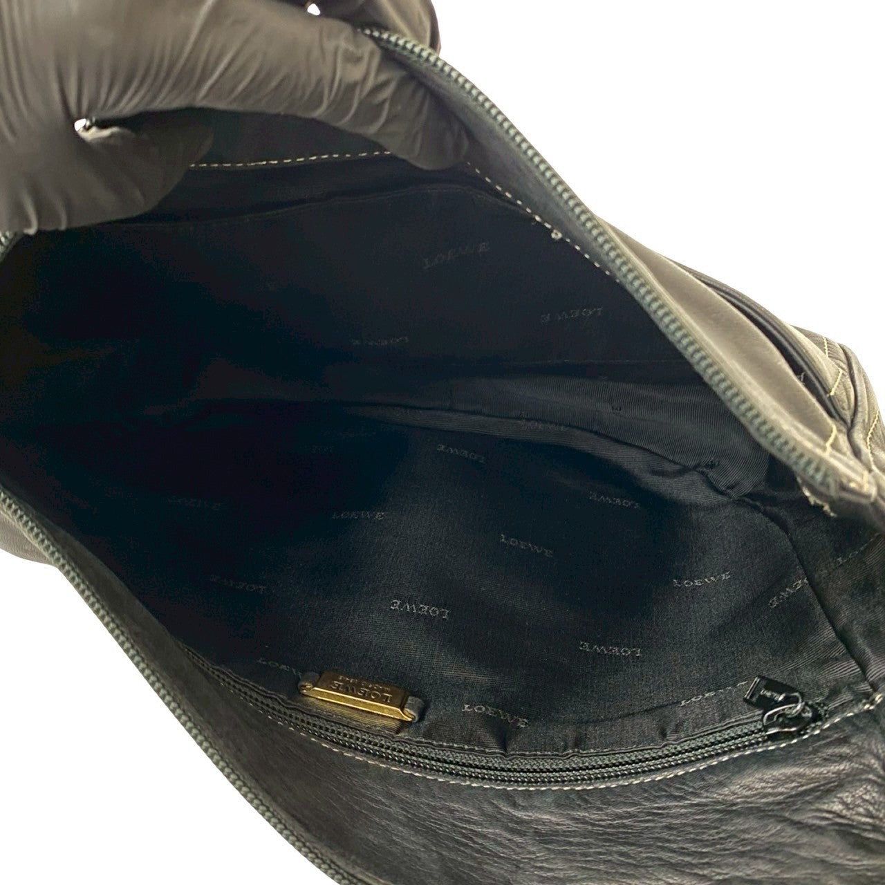 LOEWE Shoulder Bag leather black