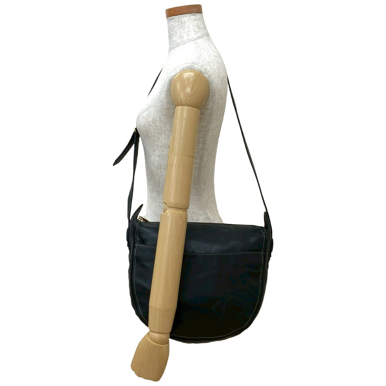 LOEWE Shoulder Bag leather black
