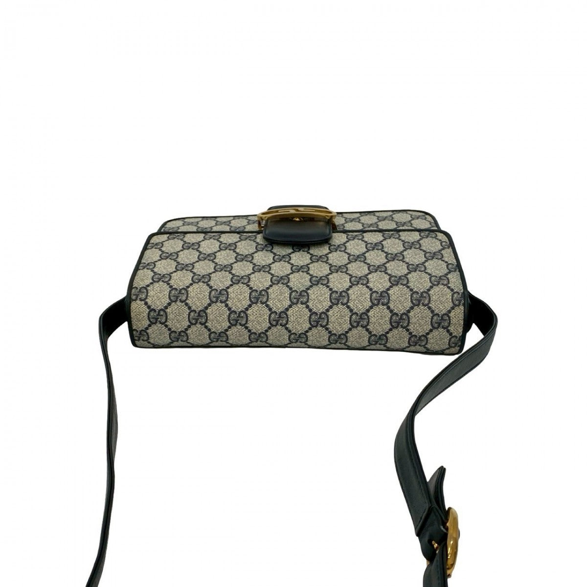 GUCCI Shoulder Bag leather Navy