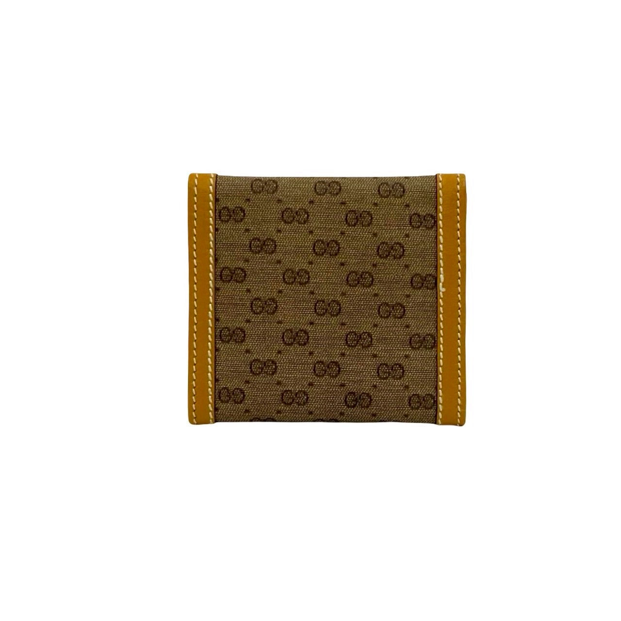 GUCCI Coin case leather Brown