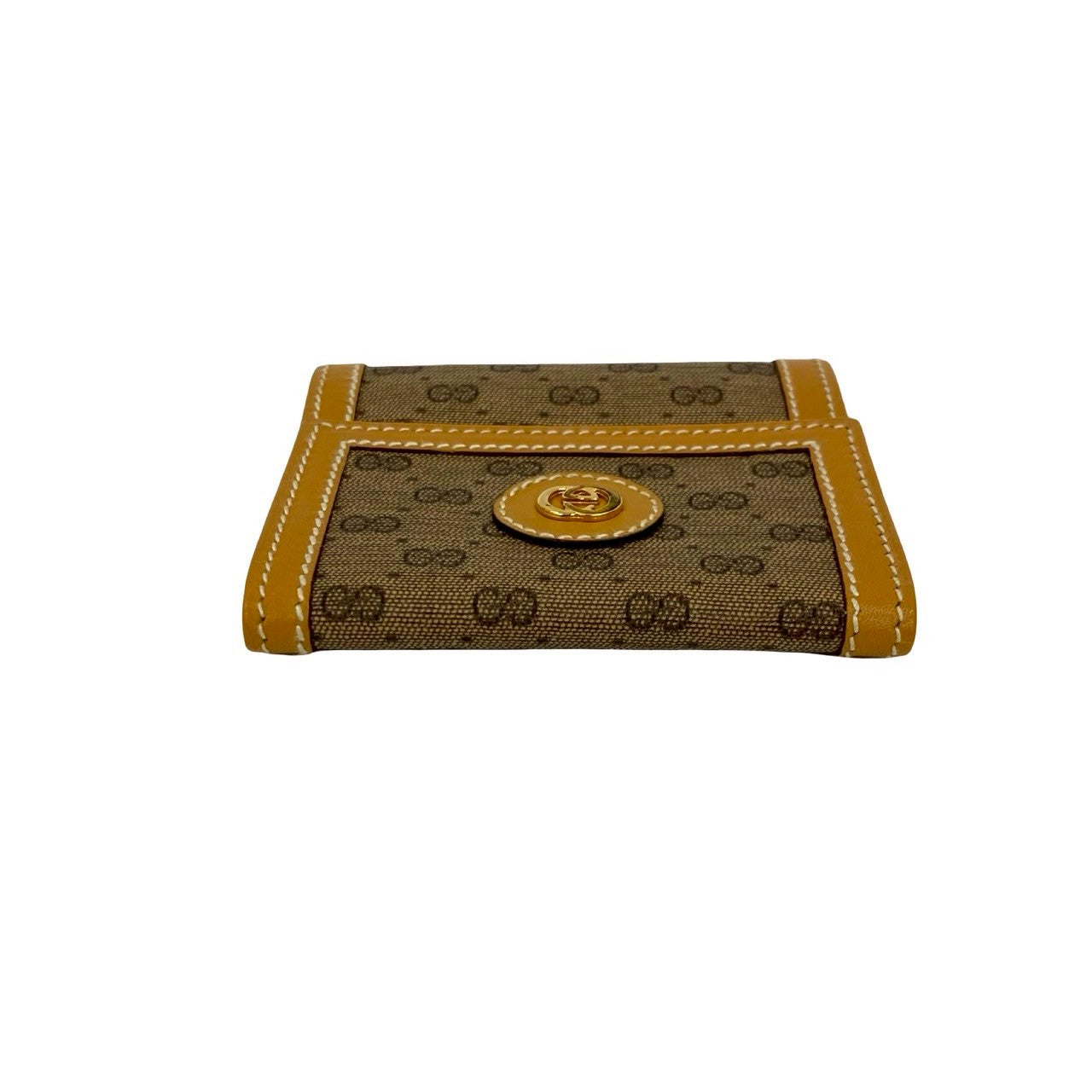 GUCCI Coin case leather Brown