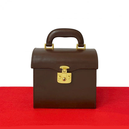 GUCCI Handbag leather Brown Ready lock