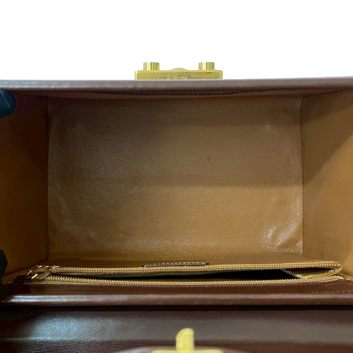 GUCCI Handbag leather Brown Ready lock
