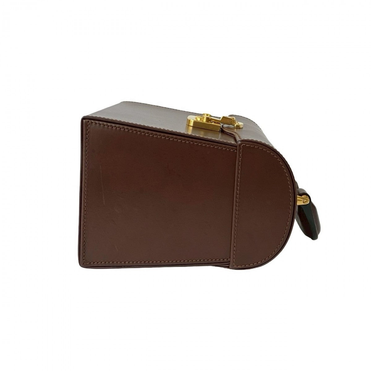 GUCCI Handbag leather Brown Ready lock