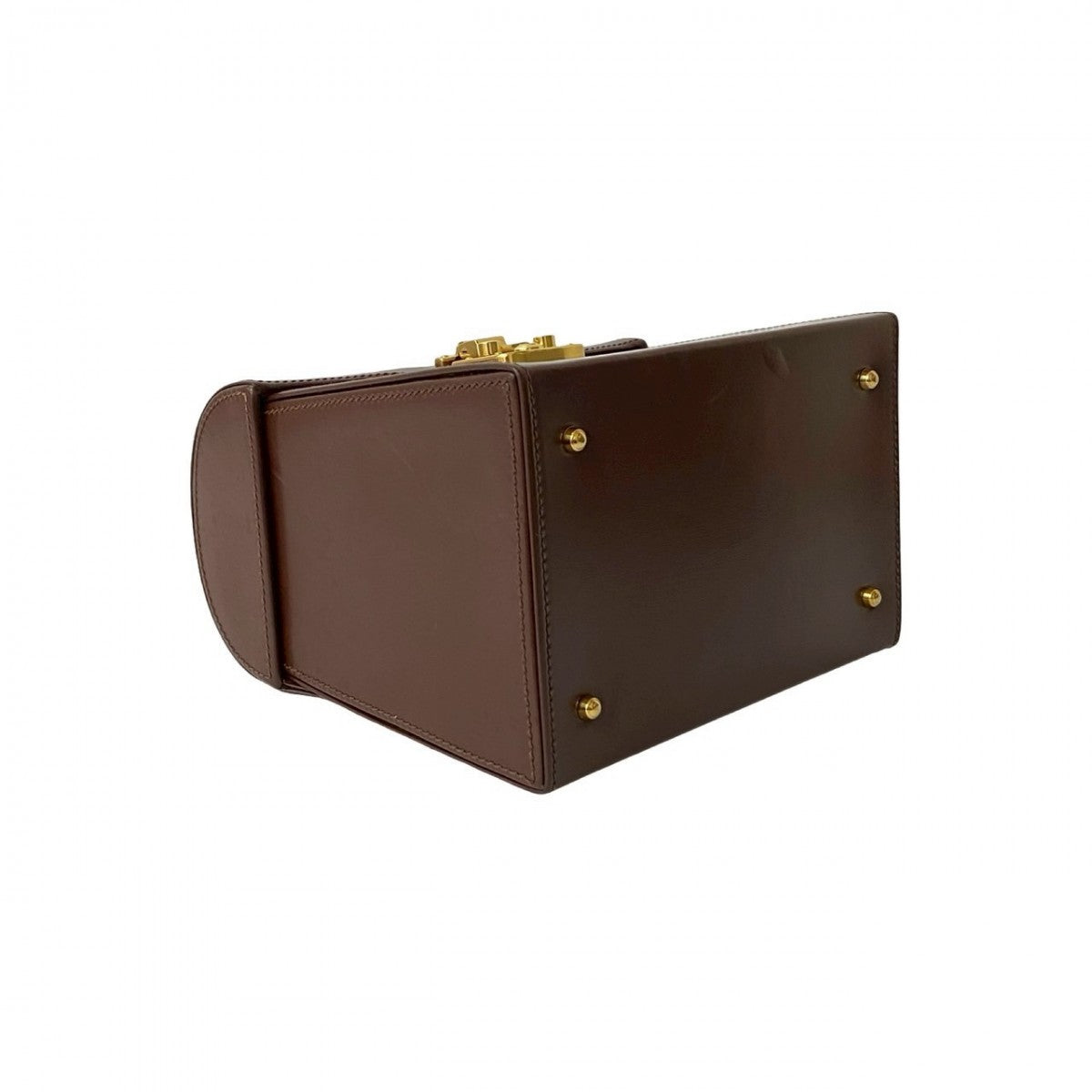 GUCCI Handbag leather Brown Ready lock