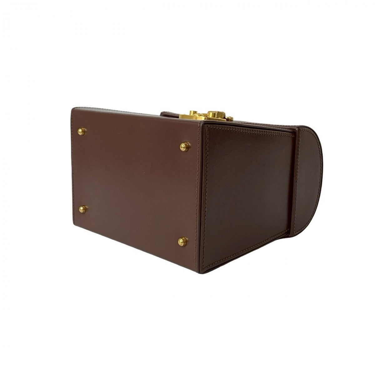 GUCCI Handbag leather Brown Ready lock