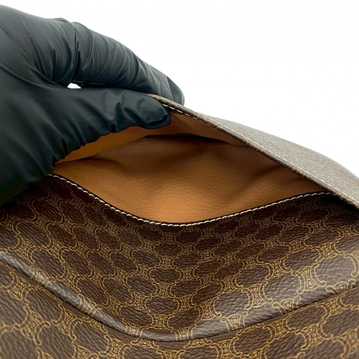 CELINE Shoulder Bag leather Brown