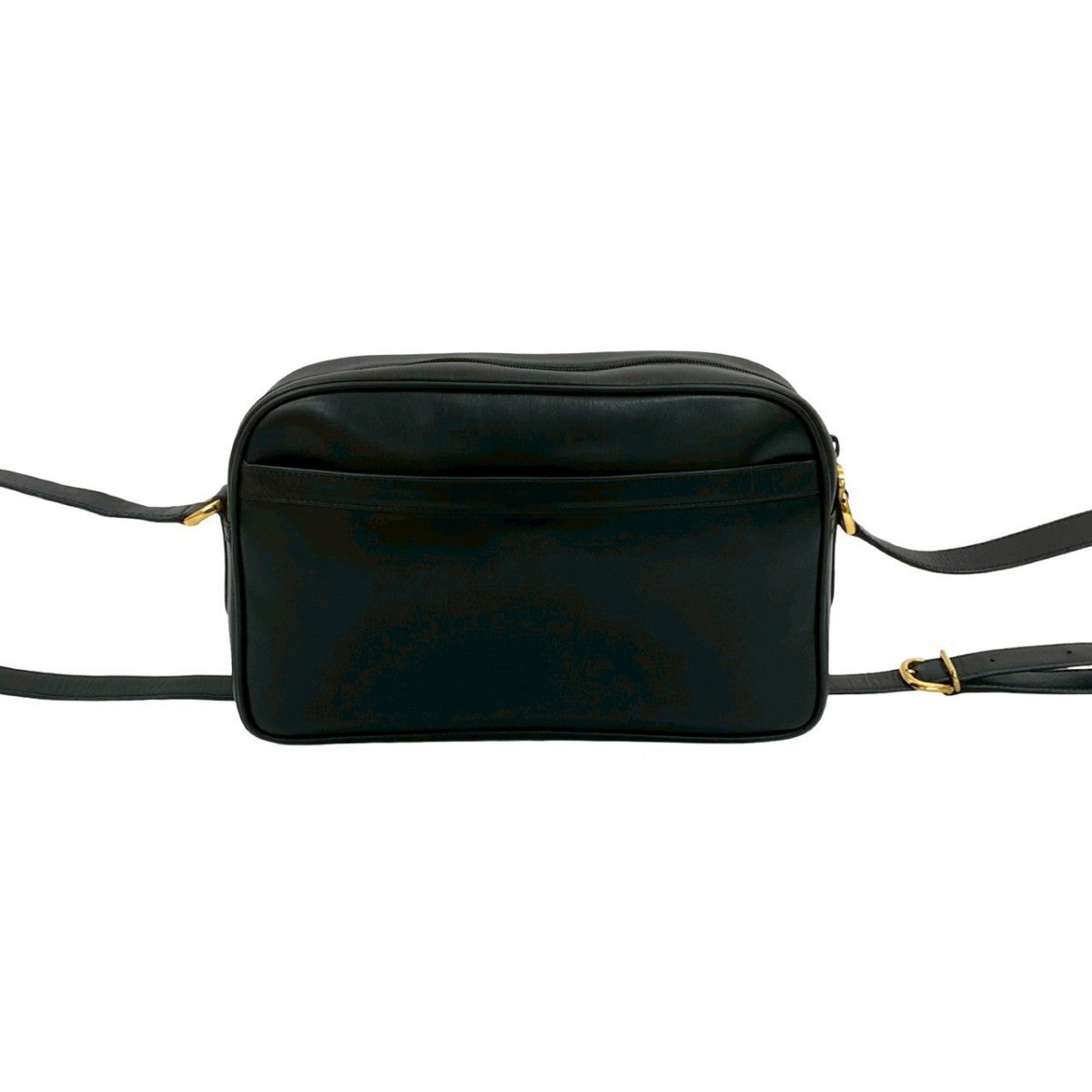 GUCCI Shoulder Bag leather black Sherry line