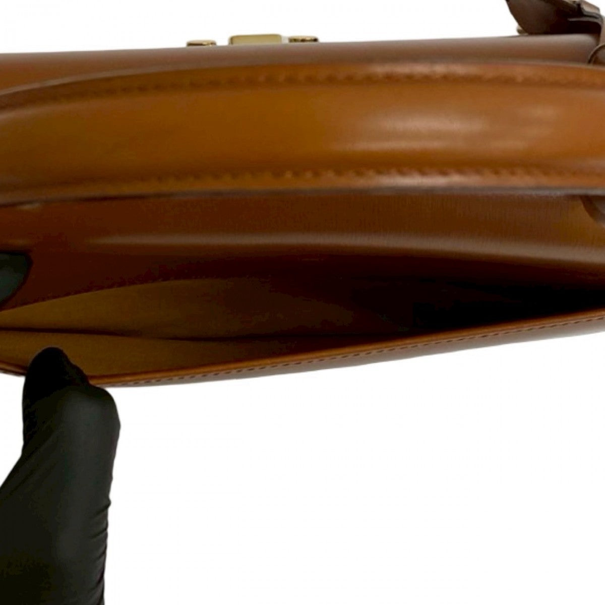 GUCCI Shoulder Bag leather Brown