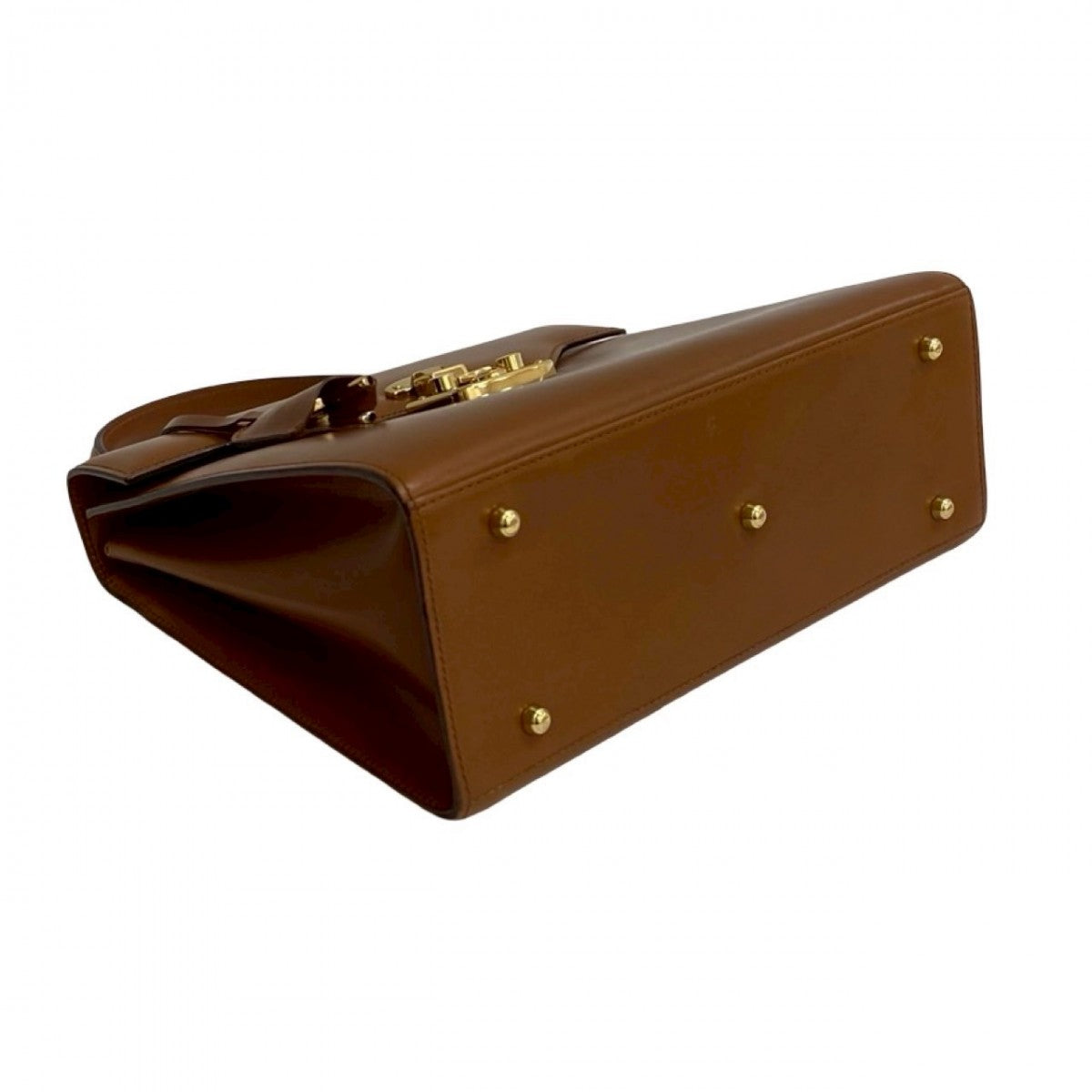 GUCCI Shoulder Bag leather Brown