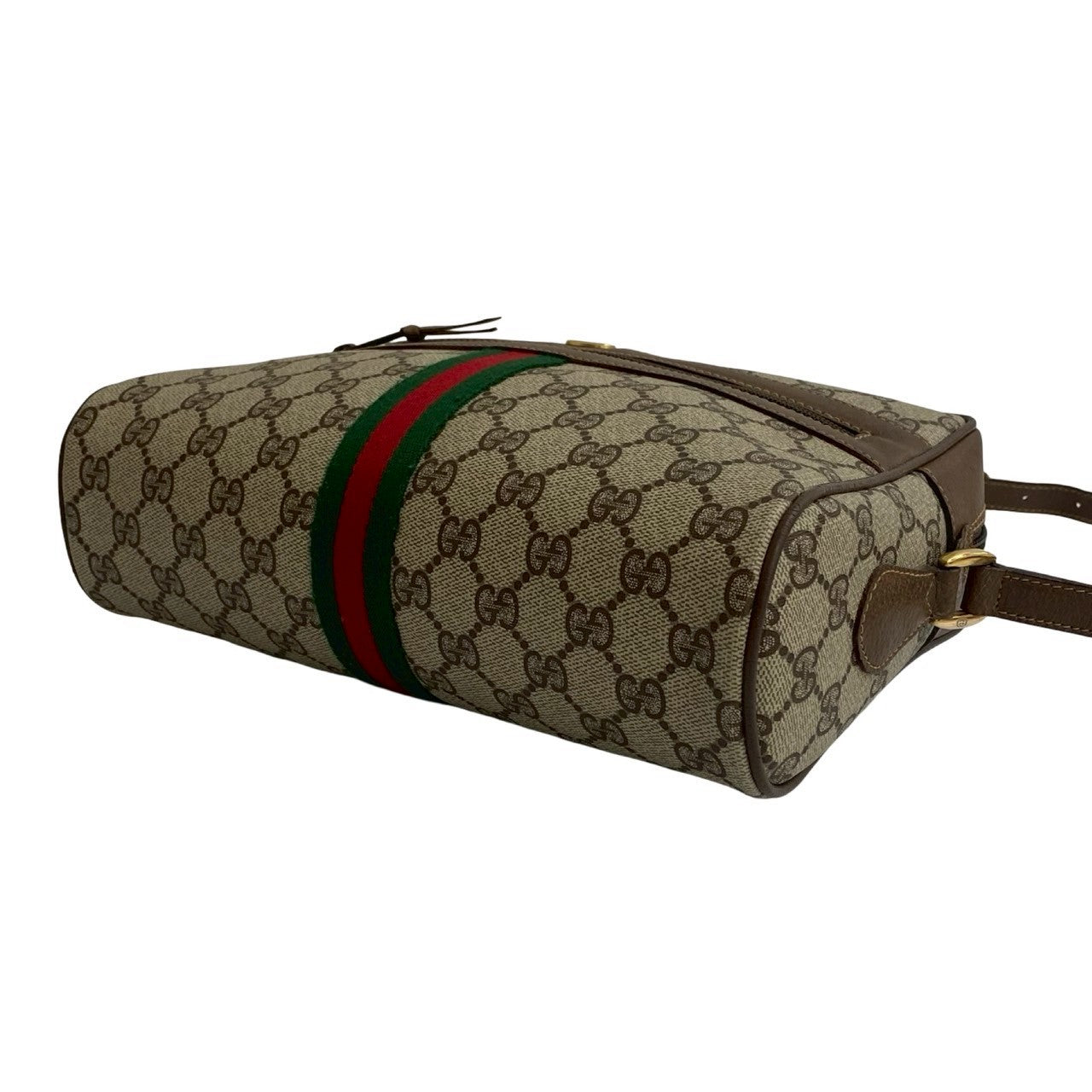 GUCCI Shoulder Bag leather Brown Sherry line