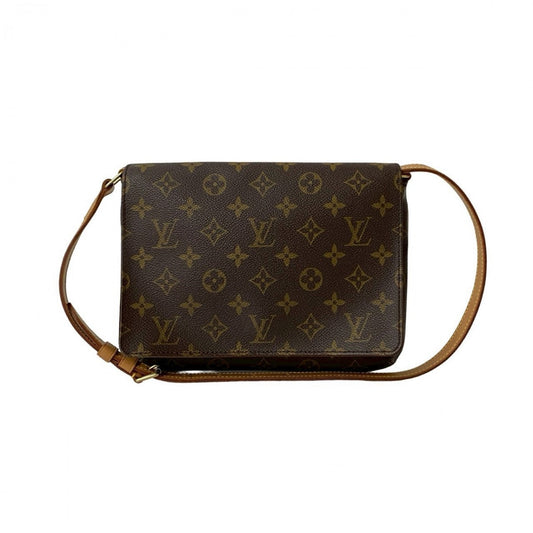 LOUIS VUITTON Shoulder Bag leather Brown Monogram Musette Tango