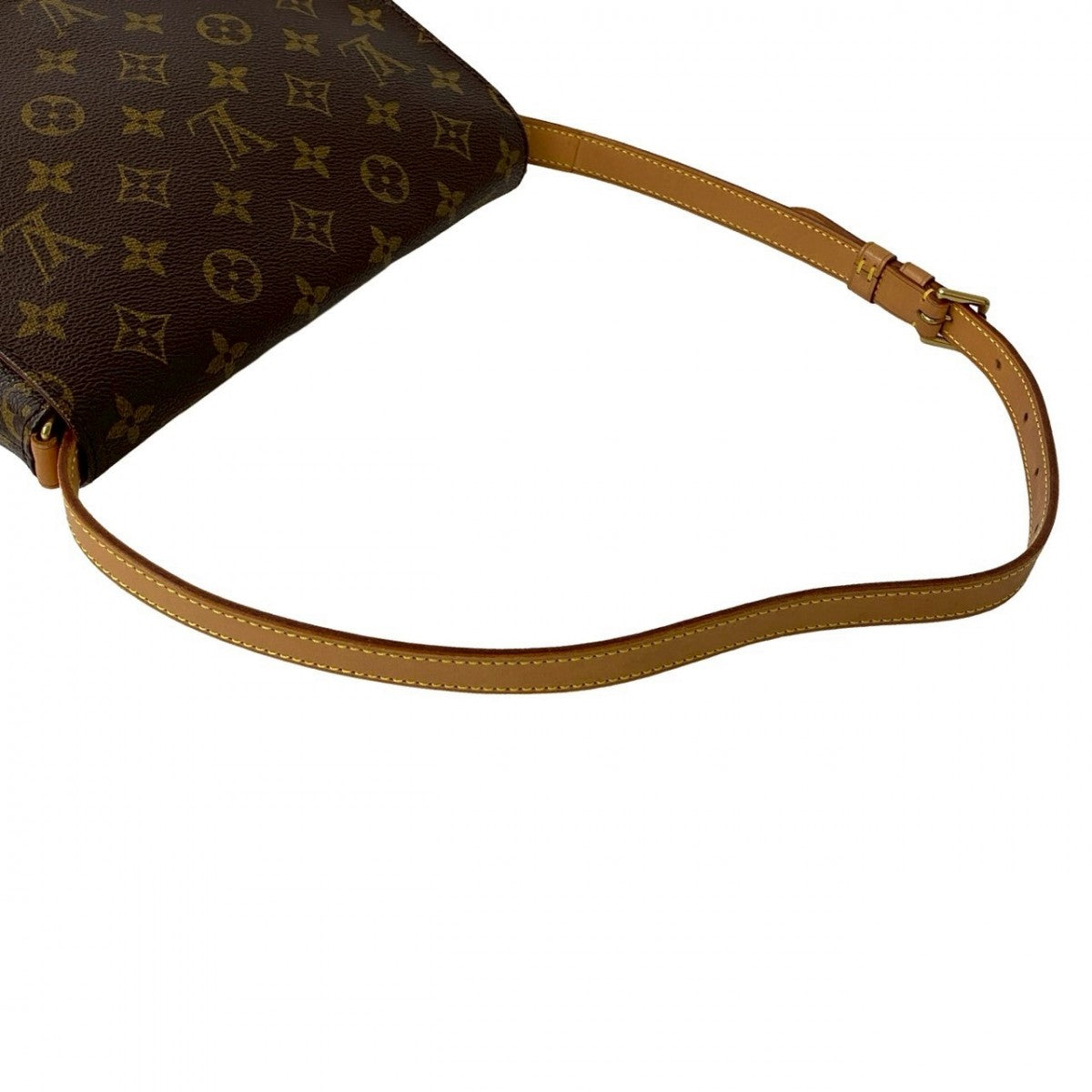 LOUIS VUITTON Shoulder Bag leather Brown Monogram Musette Tango