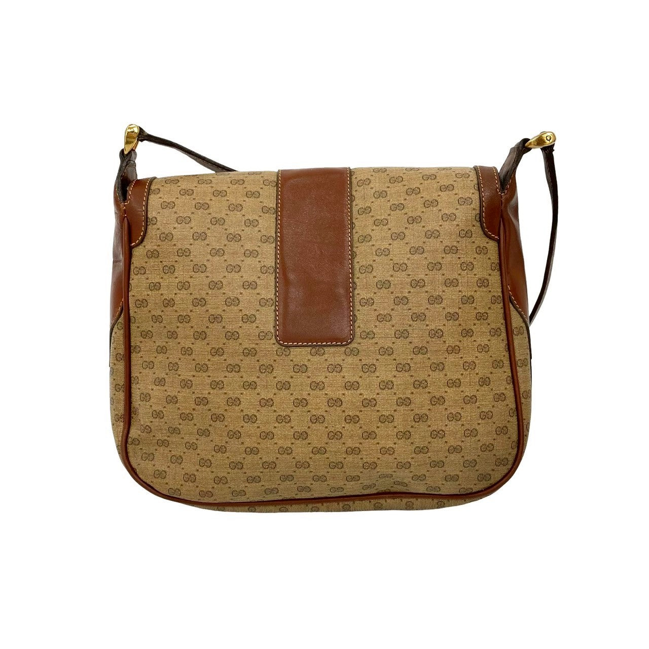 GUCCI Shoulder Bag leather Brown