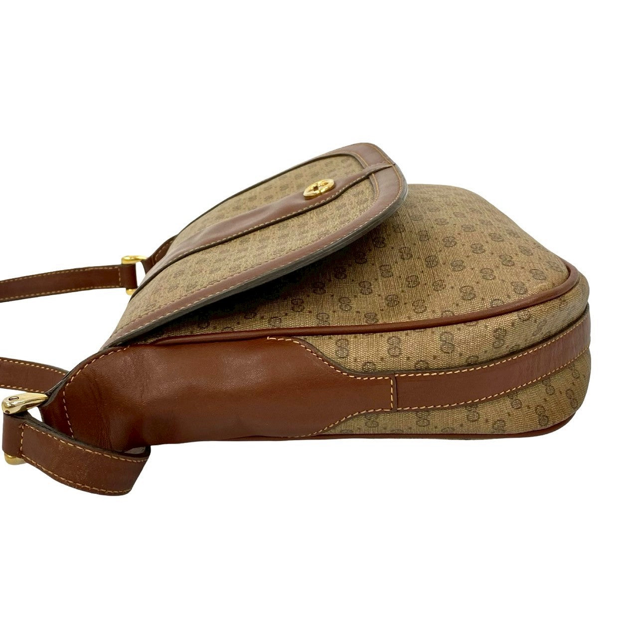 GUCCI Shoulder Bag leather Brown