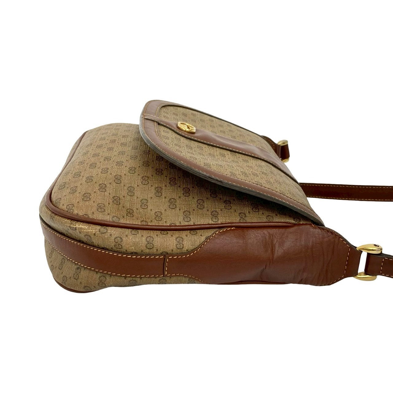 GUCCI Shoulder Bag leather Brown