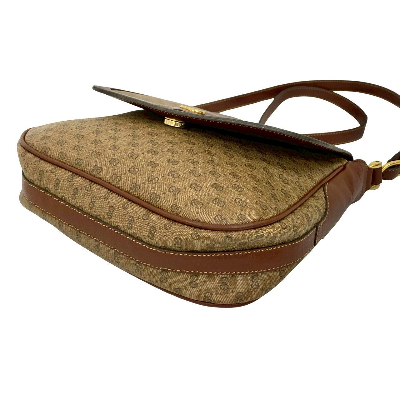 GUCCI Shoulder Bag leather Brown