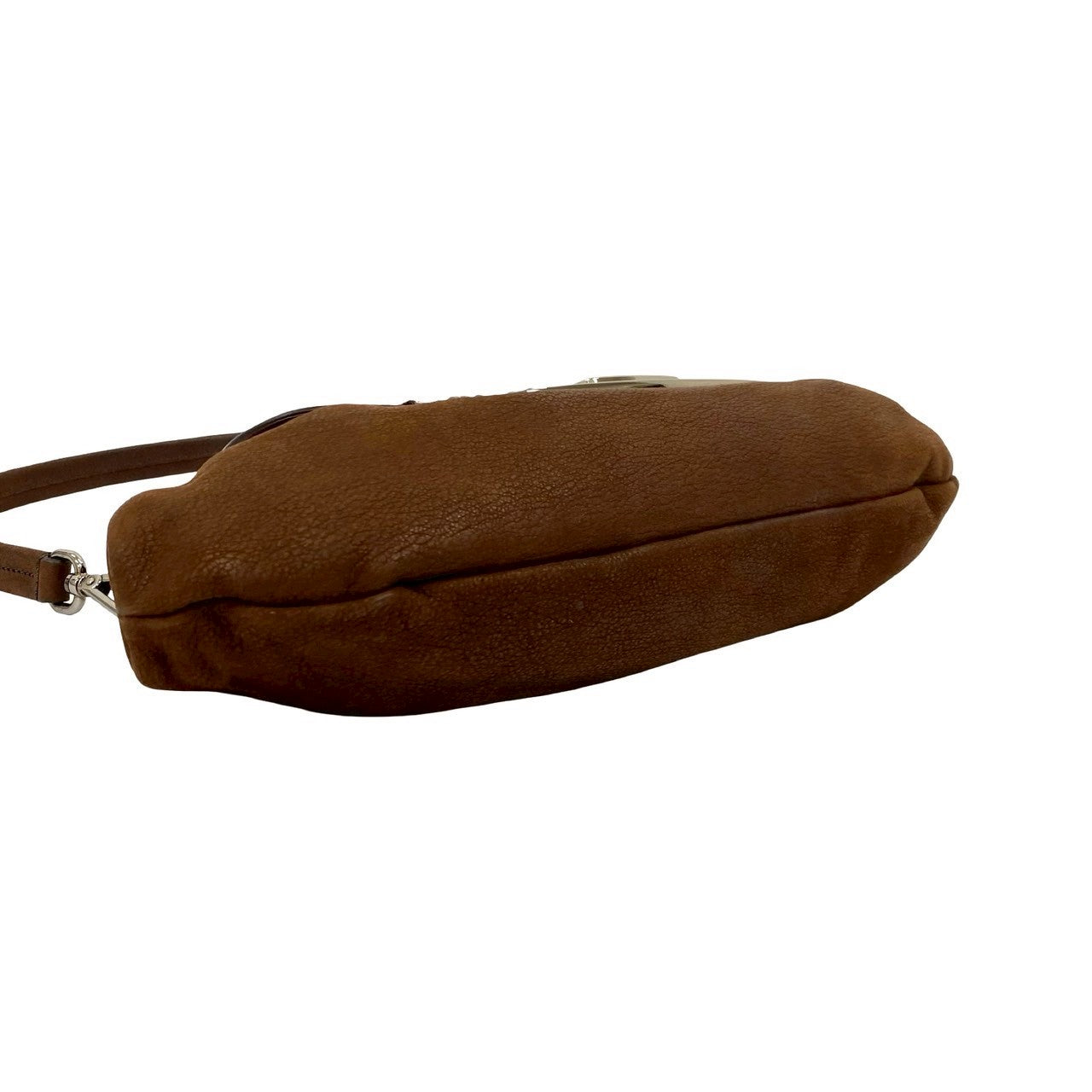 PRADA Shoulder Bag Nubuck Brown