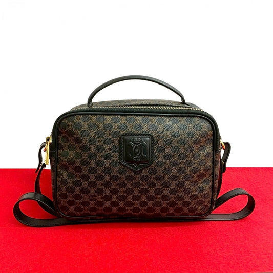 CELINE Shoulder Bag leather black