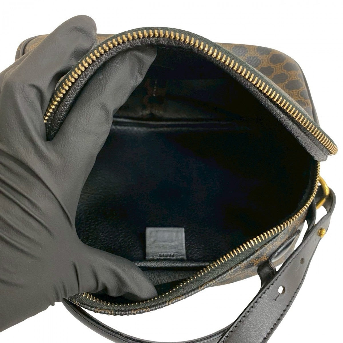 CELINE Shoulder Bag leather black