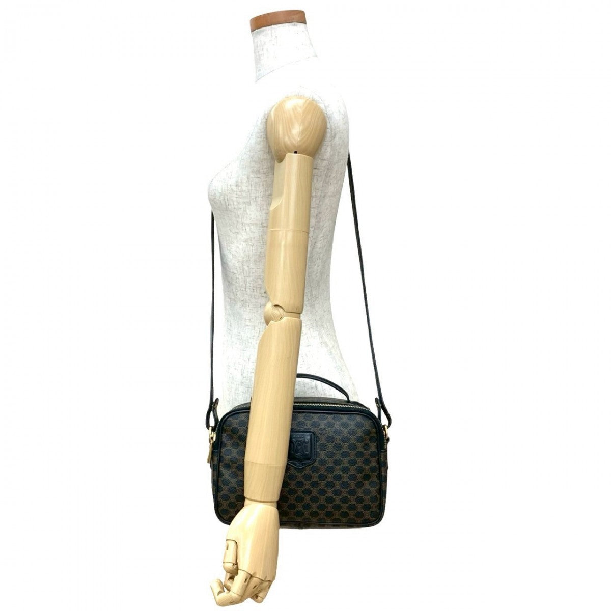 CELINE Shoulder Bag leather black