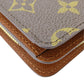 LOUIS VUITTON Bifold Wallet M61207 Monogram Brown Porto Papier Women Used Authentic