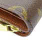 LOUIS VUITTON Bifold Wallet M61207 Monogram Brown Porto Papier Women Used Authentic