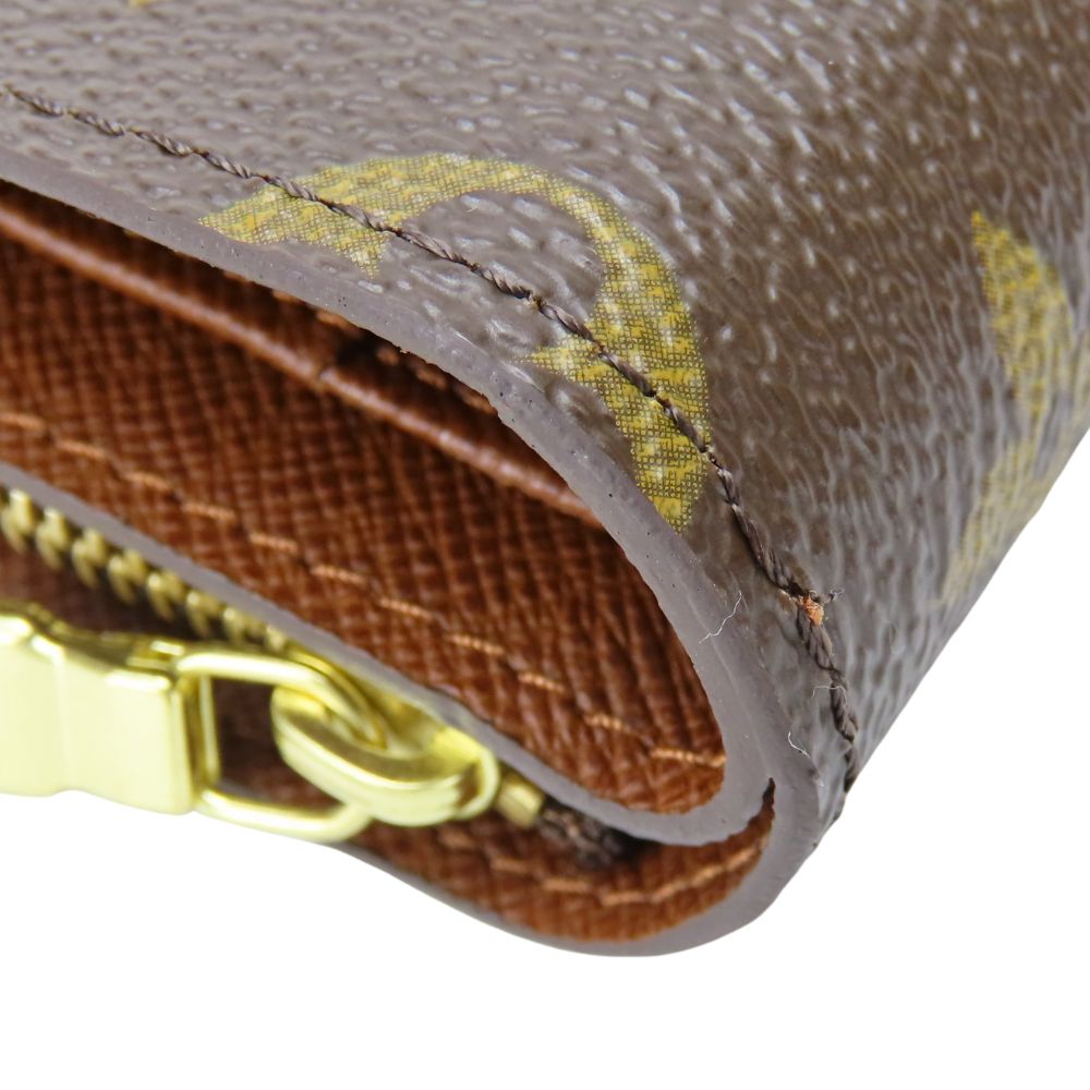 LOUIS VUITTON Bifold Wallet M61207 Monogram Brown Porto Papier Women Used Authentic