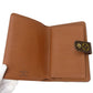 LOUIS VUITTON Bifold Wallet M61207 Monogram Brown Porto Papier Women Used Authentic
