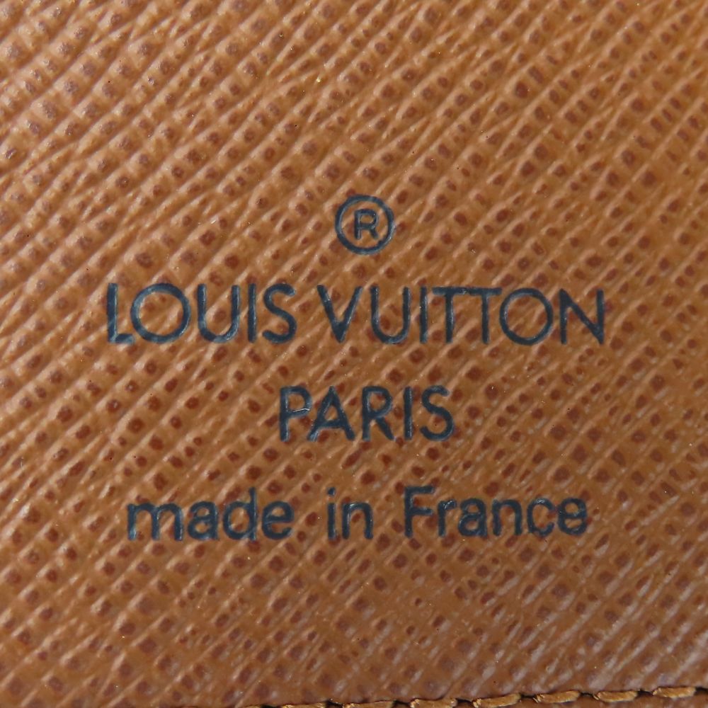 LOUIS VUITTON Bifold Wallet M61207 Monogram Brown Porto Papier Women Used Authentic