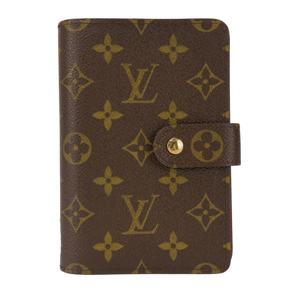 LOUIS VUITTON Bifold Wallet M61207 Monogram Brown Porto Papier Women Used Authentic