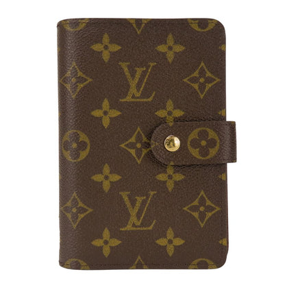 LOUIS VUITTON Bifold Wallet M61207 Monogram Brown Porto Papier Women Used Authentic