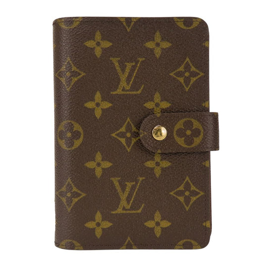LOUIS VUITTON Bifold Wallet M61207 Monogram Brown Porto Papier Women Used Authentic