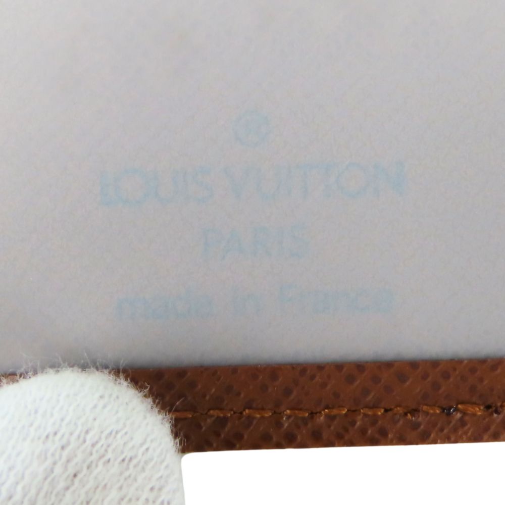 LOUIS VUITTON Bifold Wallet M61207 Monogram Brown Porto Papier Women Used Authentic