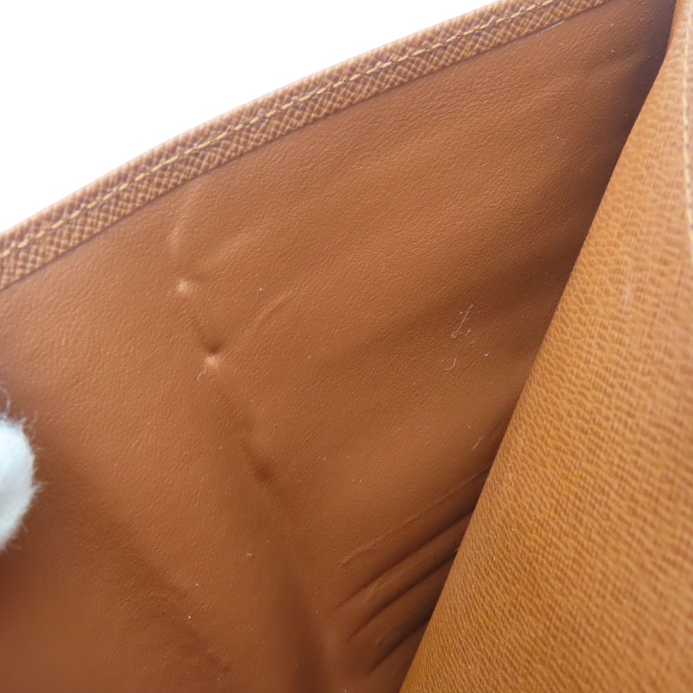 LOUIS VUITTON Bifold Wallet M61207 Monogram Brown Porto Papier Women Used Authentic