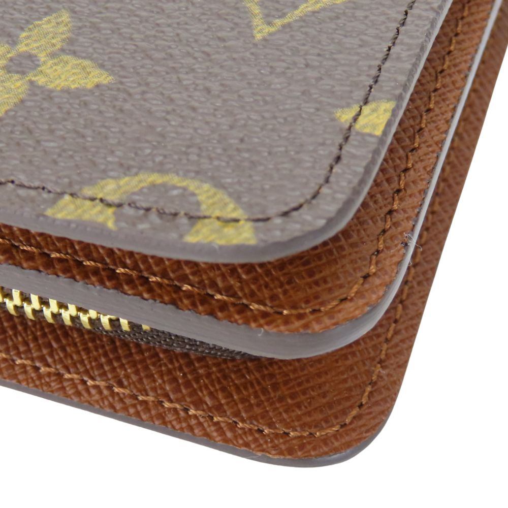 LOUIS VUITTON Bifold Wallet M61207 Monogram Brown Porto Papier Women Used Authentic