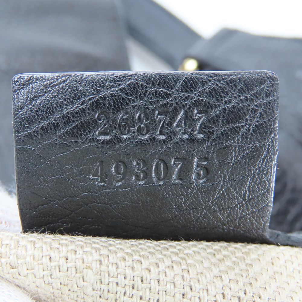 GUCCI Tote Bag 268747 leather black