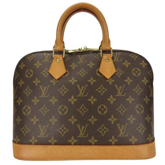 LOUIS VUITTON Handbag M51130 Monogram Brown Alma Women Used Authentic