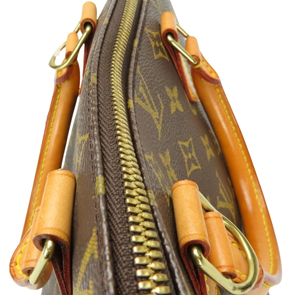 LOUIS VUITTON Handbag M51130 Monogram Brown Alma Women Used Authentic