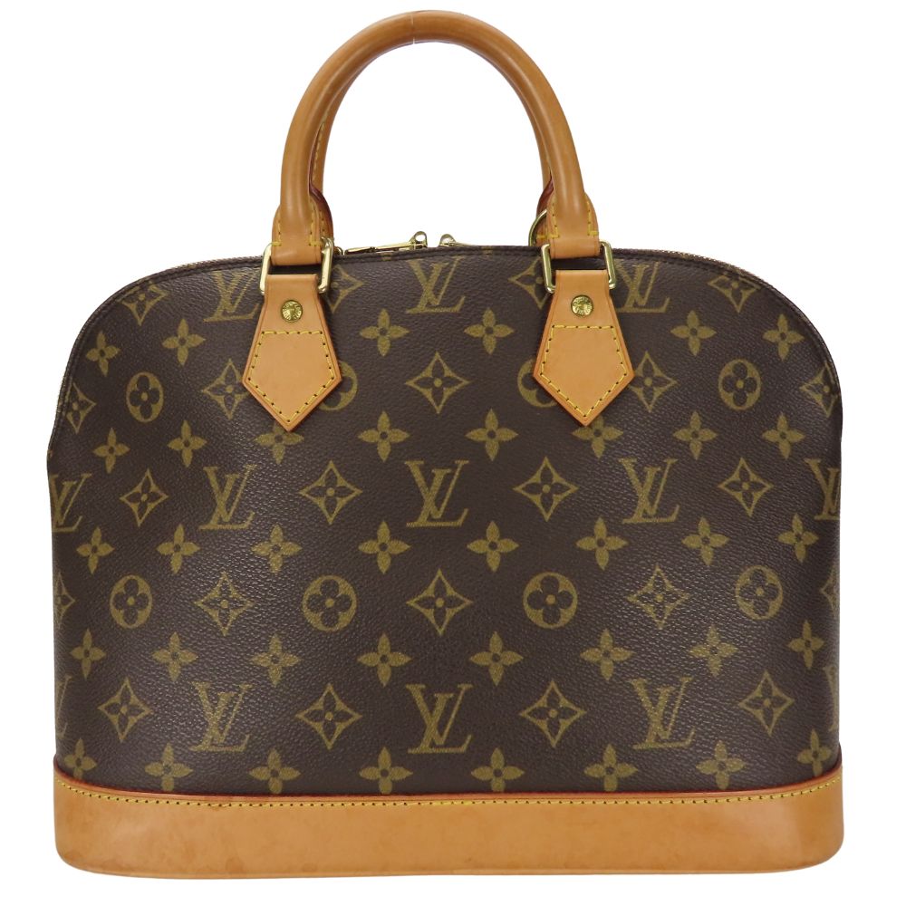 LOUIS VUITTON Handbag M51130 Monogram Brown Alma Women Used Authentic