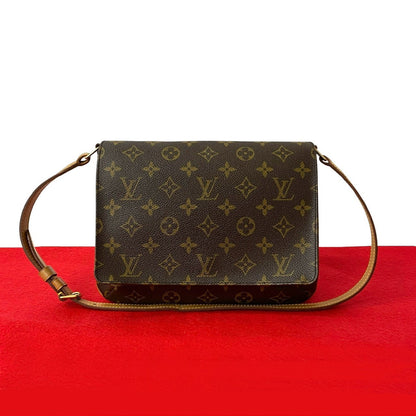 LOUIS VUITTON Shoulder Bag leather Brown Monogram Musette Tango
