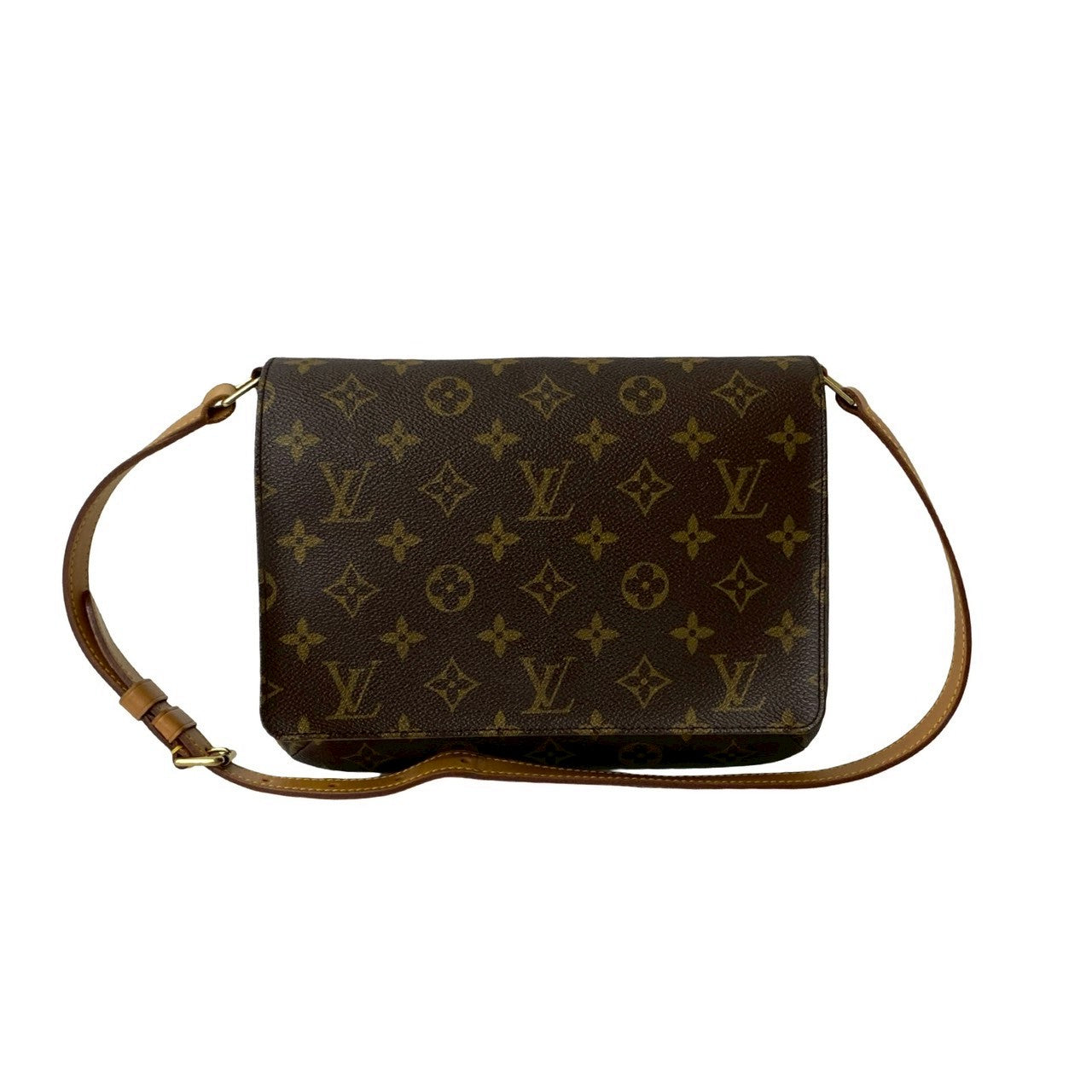 LOUIS VUITTON Shoulder Bag leather Brown Monogram Musette Tango