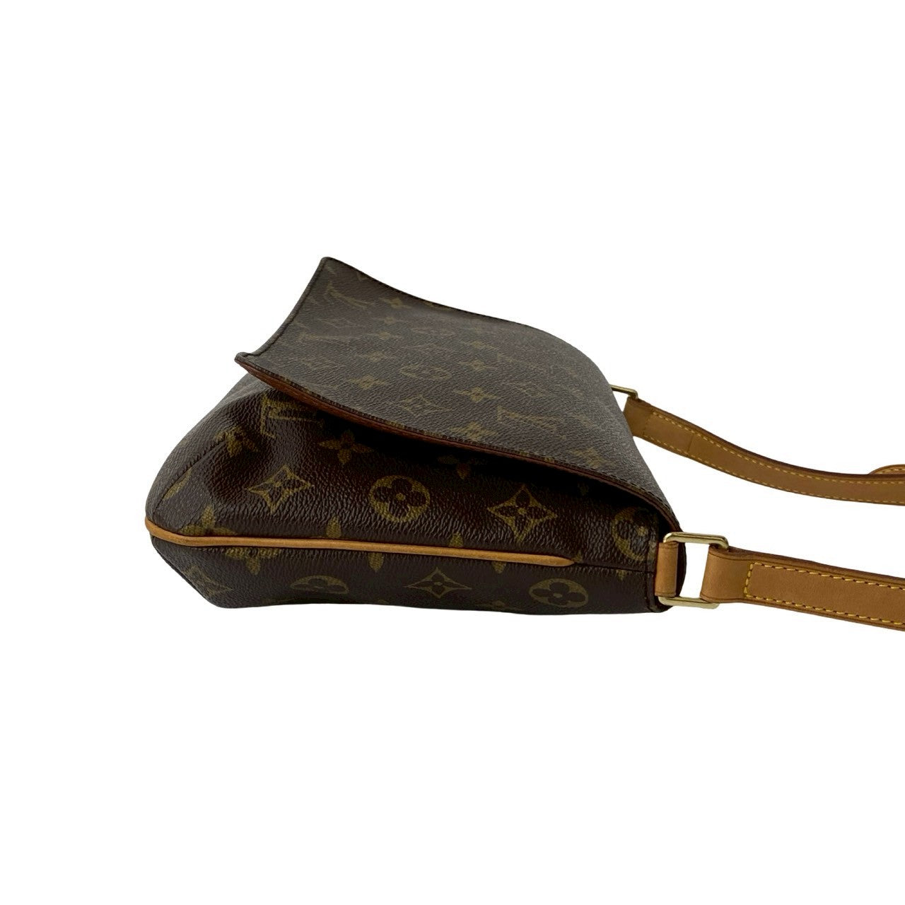 LOUIS VUITTON Shoulder Bag leather Brown Monogram Musette Tango